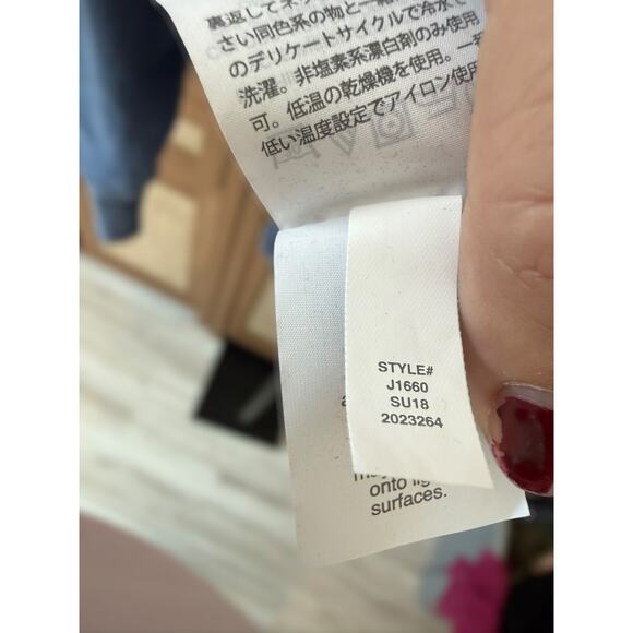 J. Crew "Beach Bum" Crew Neck Graphic Sweatshirt Astor Blue Womens Size Medium - Picture 9 of 10